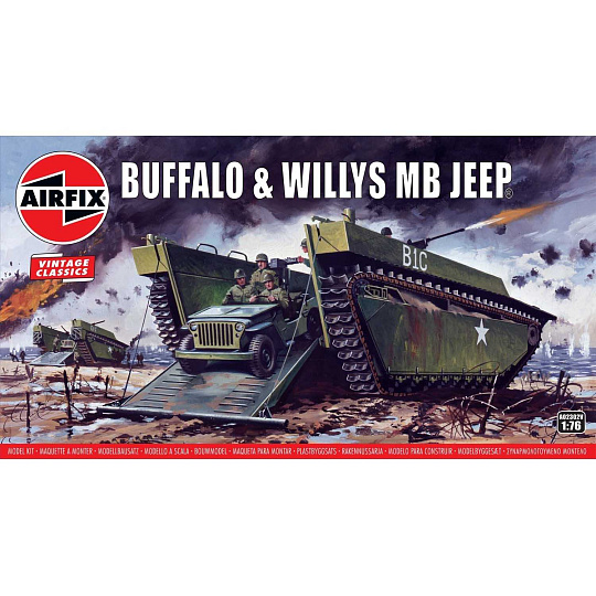 Airfix Classic Kit VINTAGE military A02302V - Buffalo Willys MB Jeep (1:76) Airfix Classic Kit VINTAGE military A02302V - Buffalo Willys MB Jeep (1:76)