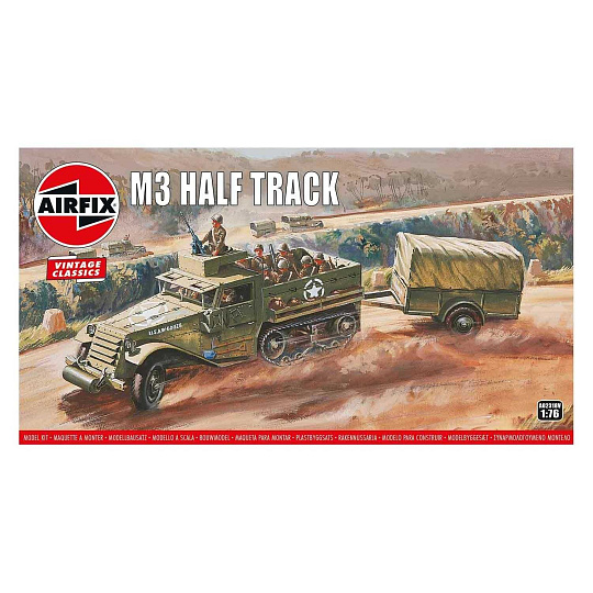 Airfix Classic Kit VINTAGE military A02318V - M3 Half Track & 1 Ton Trailer (1:76) Airfix Classic Kit VINTAGE military A02318V - M3 Half Track & 1 Ton Trailer (1:76)