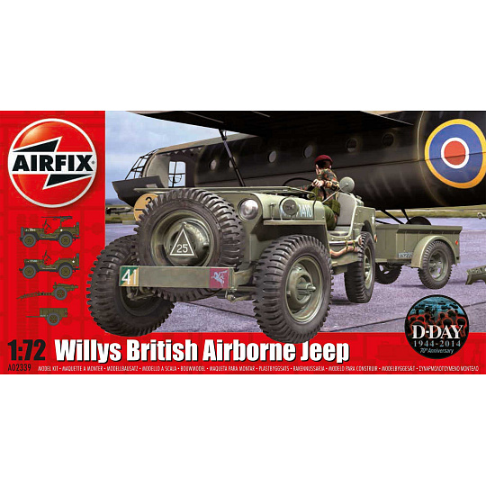 Airfix Classic Kit military A02339 - Willys Jeep, Trailer & 6PDR Gun (1:72) Airfix Classic Kit military A02339 - Willys Jeep, Trailer & 6PDR Gun (1:72)