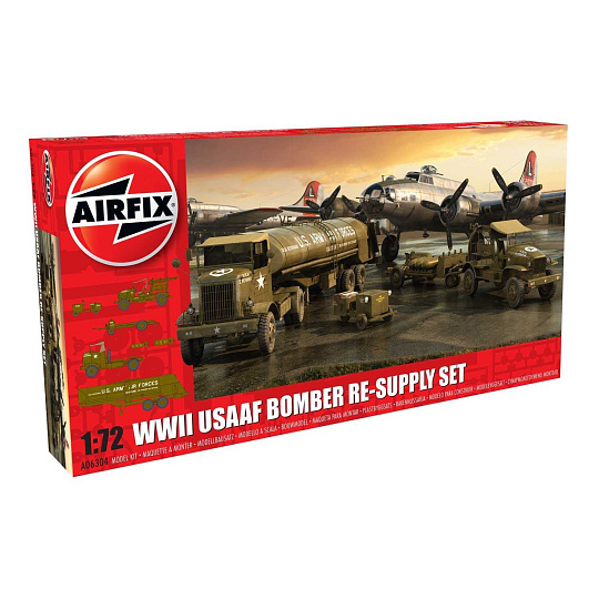 Airfix Classic Kit diorama A06304 - USAAF 8TH Airforce Bomber Resupply Set (1:72) Airfix Classic Kit diorama A06304 - USAAF 8TH Airforce Bomber Resupply Set (1:72)