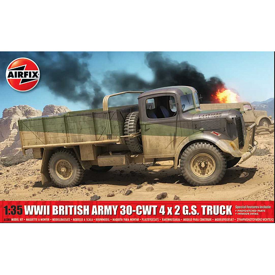 Airfix Classic Kit military A1380 - WWII British Army 30-cwt 4x2 GS Truck (1:35) Airfix Classic Kit military A1380 - WWII British Army 30-cwt 4x2 GS Truck (1:35)