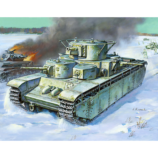 Zvezda Model Kit tank 3667 - T-35 Heavy Soviet Tank (1:35) Zvezda Model Kit tank 3667 - T-35 Heavy Soviet Tank (1:35)