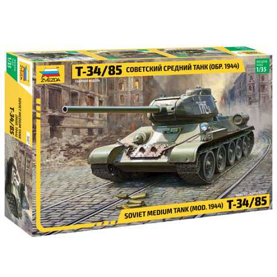 Zvezda Model Kit tank 3687 - Soviet Medium Tank T-34/85 (1:35)