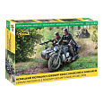Zvezda Model Kit military 3717 - Zuendapp K800 Motorcycle w/sidecar (1:35)