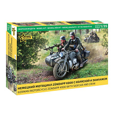 Zvezda Model Kit military 3717 - Zuendapp K800 Motorcycle w/sidecar (1:35) Zvezda Model Kit military 3717 - Zuendapp K800 Motorcycle w/sidecar (1:35)