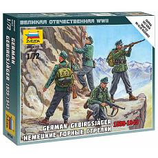 Zvezda Wargames (WWII) figurky 6154 - German Gebirgsjäger (1:72)