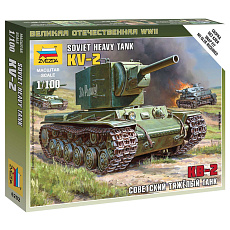 Zvezda Wargames (WWII) tank 6202 - Soviet Tank KV-2 (1:100)