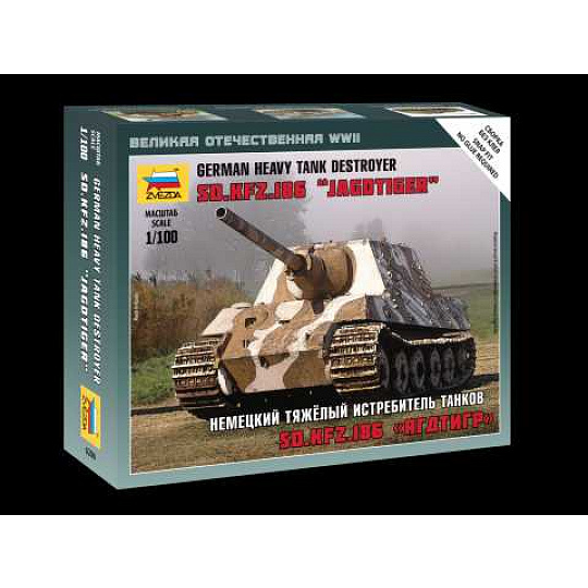 Zvezda Wargames (WWII) military 6206 - Sd.Kfz.186 Jagdtiger Heavy Tank Destroyer (1:100) Zvezda Wargames (WWII) military 6206 - Sd.Kfz.186 Jagdtiger Heavy Tank Destroyer (1:100)