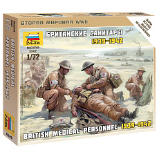 Zvezda Wargames (WWII) figurky 6228 - British Medic Team (1:72)