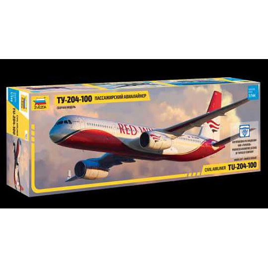 Zvezda Model Kit letadlo 7023 - Tupolev TU - 204-100 (1:144)