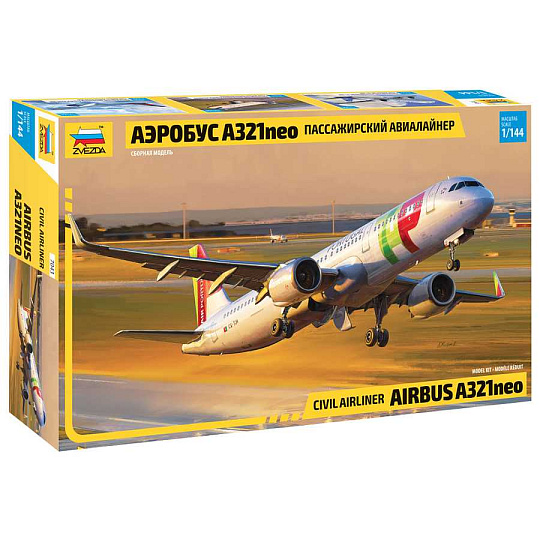 Zvezda Model Kit letadlo 7043 - A-321NEO (1:144)