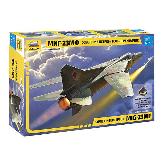 Zvezda Model kit letadlo 7225 - MIG-23 MF Soviet Interceptor (1:72) Zvezda Model kit letadlo 7225 - MIG-23 MF Soviet Interceptor (1:72)