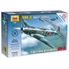 Zvezda Snap Kit letadlo 7301 - Yak-3 Soviet Fighter (1:72)