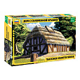 Zvezda Model Kit budova 8532 - Thatched Country House (1:72)
