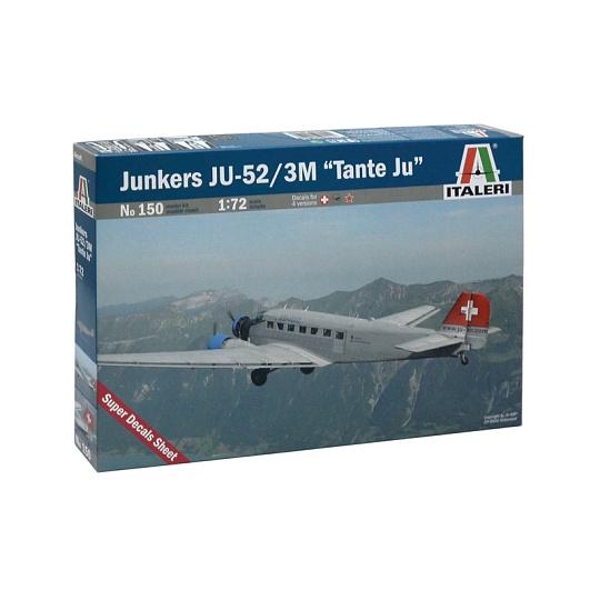 Italeri Model Kit letadlo 0150 - JUNKERS JU-52 3/m "TANTE JU" (1:72) Italeri Model Kit letadlo 0150 - JUNKERS JU-52 3/m "TANTE JU" (1:72)
