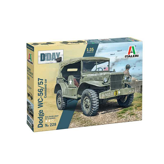 Italeri Model Kit military 0228 - Dodge WC56 Command Car (1:35) Italeri Model Kit military 0228 - Dodge WC56 Command Car (1:35)