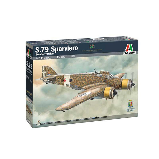 Italeri Model Kit letadlo 1412 - SM-79 Sparviero Bomber edition (1:72) Italeri Model Kit letadlo 1412 - SM-79 Sparviero Bomber edition (1:72)