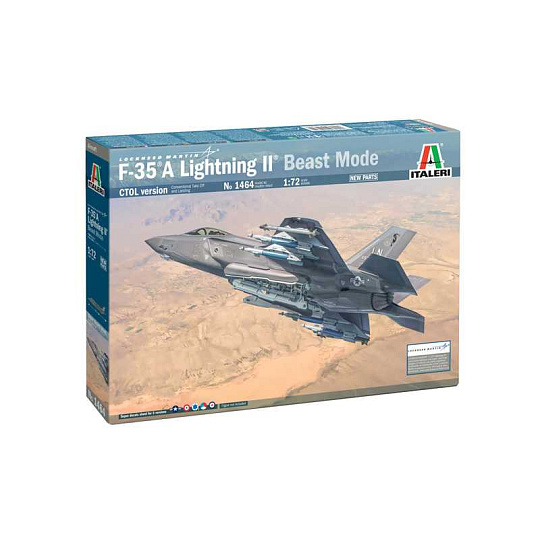 Italeri Model Kit letadlo 1464 - F-35A Lightning II (Beast Mode) (1:72) Italeri Model Kit letadlo 1464 - F-35A Lightning II (Beast Mode) (1:72)
