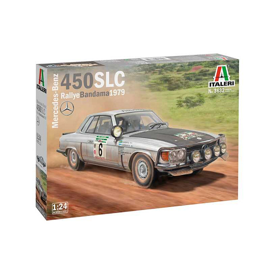 Italeri Model Kit auto 3632 - Mercedes-Benz 450SLC Rallye Bandama 1979 (1:24) Italeri Model Kit auto 3632 - Mercedes-Benz 450SLC Rallye Bandama 1979 (1:24)