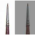 Italeri Synthetic round brush with brown tip - SINGLE PACK 52281 - kulatý syntetický štětec (velikost 0/10)