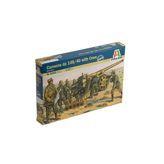 Italeri Model Kit figurky 6165 - WWII - Cannone da 149/40 with Crew (1:72) Italeri Model Kit figurky 6165 - WWII - Cannone da 149/40 with Crew (1:72)
