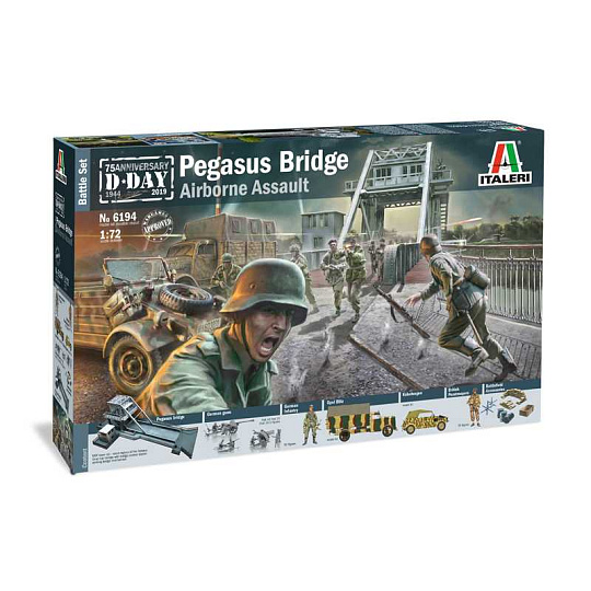 Italeri Model Kit diorama 6194 - Pegasus Bridge Airborne Assault (1:72) Italeri Model Kit diorama 6194 - Pegasus Bridge Airborne Assault (1:72)