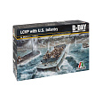 Italeri Model Kit loď 6524 - LCVP with US INFANTRY (1:35)