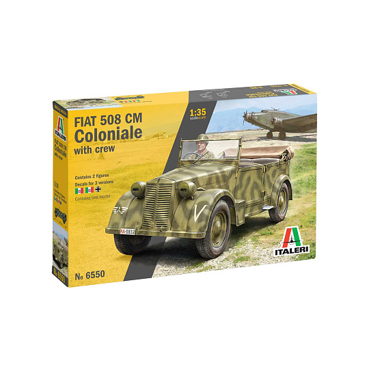 Italeri Model Kit tank 6550 - 508 CM "COLONIALE" STAFF CAR (1:35)