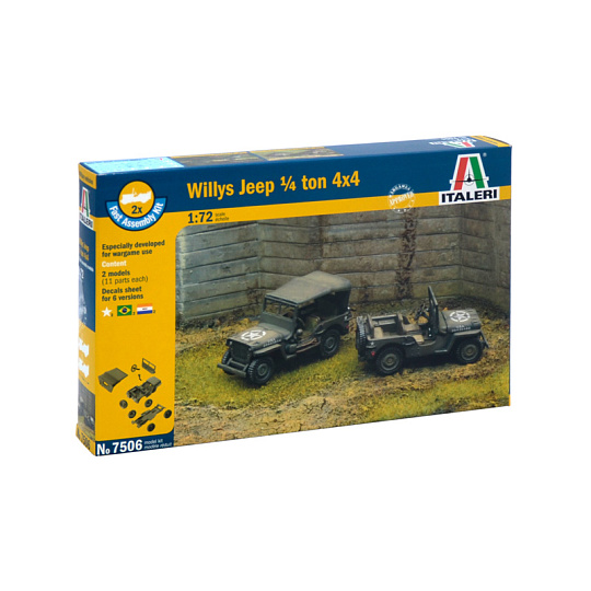 Italeri Fast Assembly military 7506 - 1/4 Ton 4x4 TRUCK (1:72) Italeri Fast Assembly military 7506 - 1/4 Ton 4x4 TRUCK (1:72)