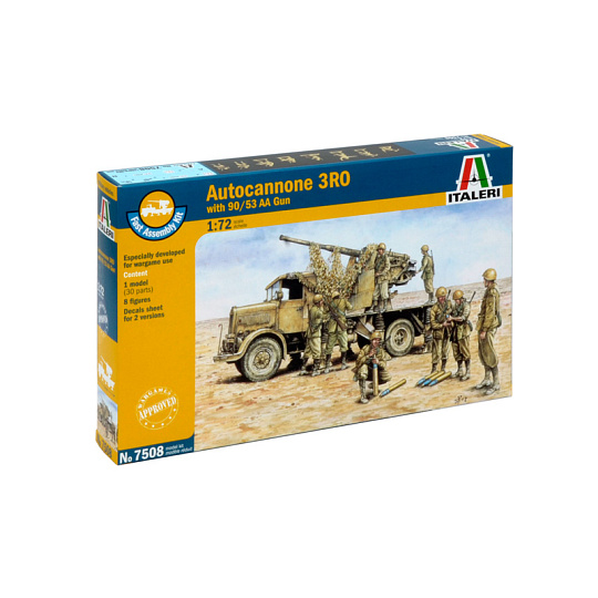Italeri Fast Assembly military 7508 - Autocannon Ro3 with 90/53 AA gun (1:72) Italeri Fast Assembly military 7508 - Autocannon Ro3 with 90/53 AA gun (1:72)