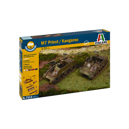 Italeri Fast Assembly military 7513 - M7 PRIEST / KANGAROO (1:72)