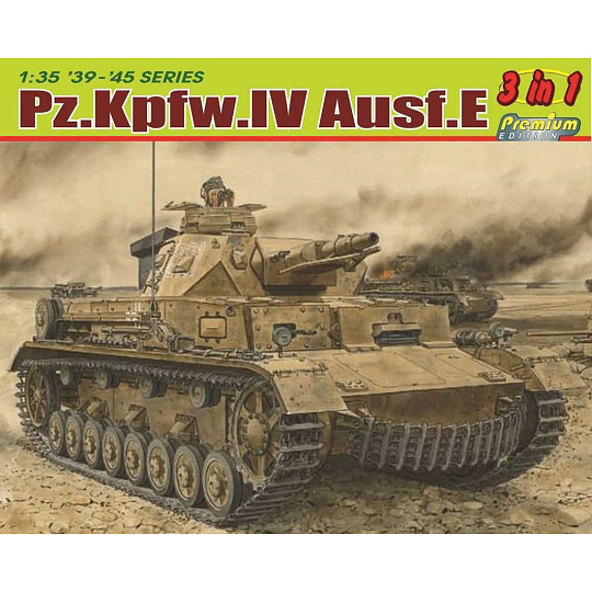 Model Kit tank 6874 - Pz.Kpfw.IV Ausf.E (3 in 1) (1:35)