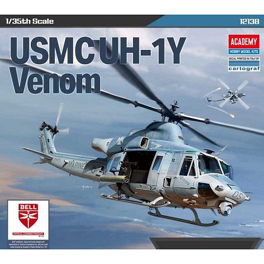 Academy Modelk Kit vrtulník 12138 - USMC UH-1Y® Venom (1:35)