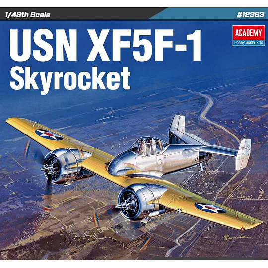 Academy Model Kit letadlo 12363 - USN XF5F-1 Skyrocket (1:48)