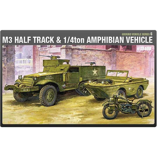 Academy Model Kit military 13408 - M3 U.S HALF TRACK (1:72) Academy Model Kit military 13408 - M3 U.S HALF TRACK (1:72)