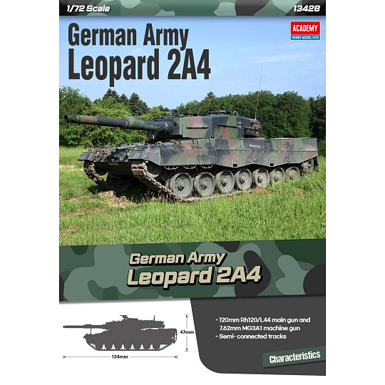 Academy Model Kit tank 13428 - German Army Leopard 2A4 (1:72) Academy Model Kit tank 13428 - German Army Leopard 2A4 (1:72)