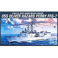 Academy Model Kit loď 14102 - USS OLIVIER HAZARD PERRY FFG-7 (1:350)