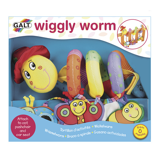 Červík Pepík - dětská hračka na postýlku