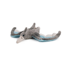 Teddies Pterosaur dinosaurus plyš 29x18cm šedivý 0m+