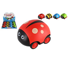 Teddies Auto brouk plast 9cm na zpětné natažení 4 druhy Teddies Auto brouk plast 9cm na zpětné natažení 4 druhy