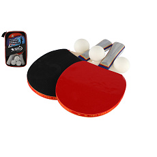 Teddies Sada stolní tenis ping pong 2ks pálky + 3 míčky v pouzdru
