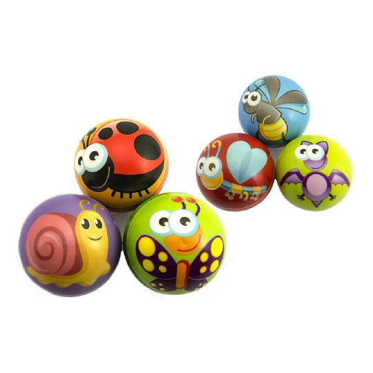 Teddies Míček pěnový 10cm asst mix barev Teddies Míček pěnový 10cm asst mix barev