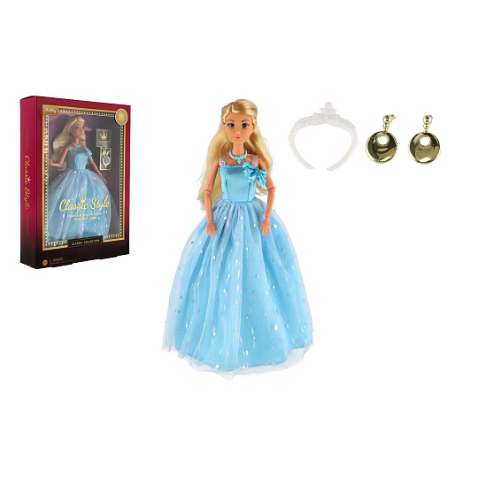 Teddies Panenka princezna kloubová Anlily plast 28cm s doplňky v krabici 24x33x7cm Teddies Panenka princezna kloubová Anlily plast 28cm s doplňky v krabici 24x33x7cm