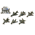 Teddies Letadlo/stíhačka vojenská kov/plast 9cm