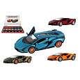 Teddies Auto Kinsmart Lamborghini  Sián FKP 37 kov/plast 13cm 4 barvy na zpětné natažení
