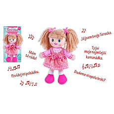 Teddies Panenka Terezka hadrová plyš 30cm česky mluvící na kartě