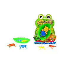 Teddies Skákající žáby společenská hra plast na kartě