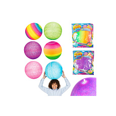 Teddies Míč barevný nafukovací velký 40cm mix barev v sáčku 25x29cm 12m+ Teddies Míč barevný nafukovací velký 40cm mix barev v sáčku 25x29cm 12m+