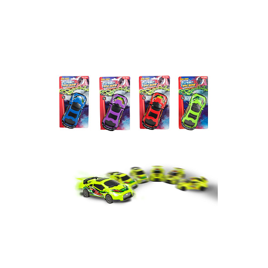 Teddies Auto závodní driftovací plast 17cm na setrvačník 4 barvy Teddies Auto závodní driftovací plast 17cm na setrvačník 4 barvy