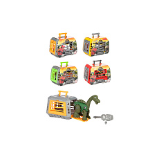 Teddies Dinosaurus skládací v kleci plast mix druhů 